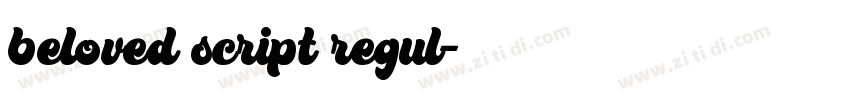 beloved script regul字体转换